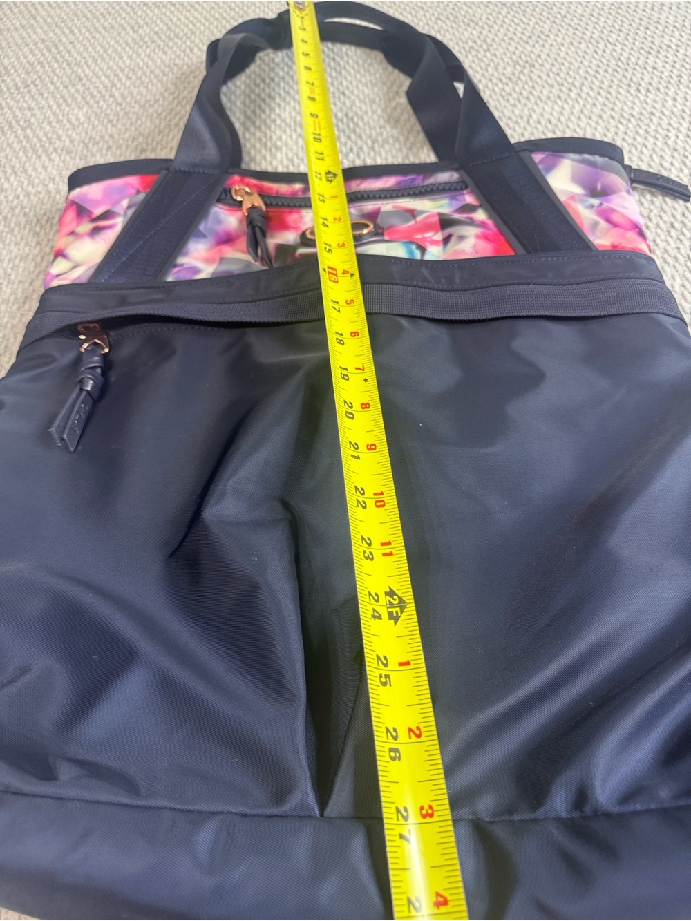 Calia By Carrie Underwood Tote / Travel Nylon Navy Blue - Picture 8 of 12